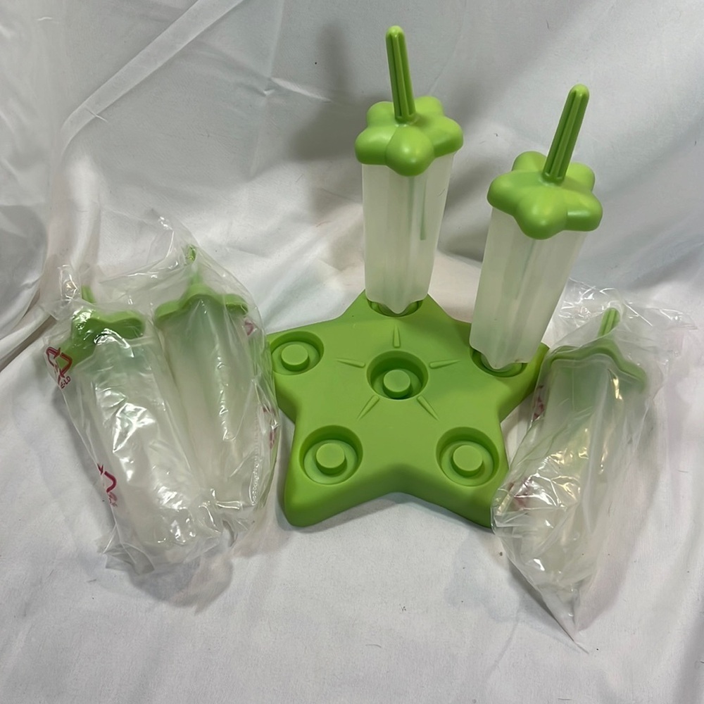 Green popsicle molds